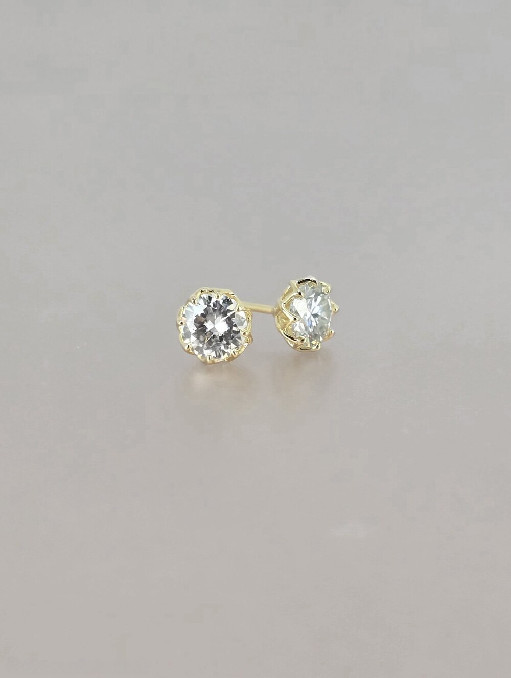 14k Gold-Filled 2.0ctw Moissanite Stud Earrings